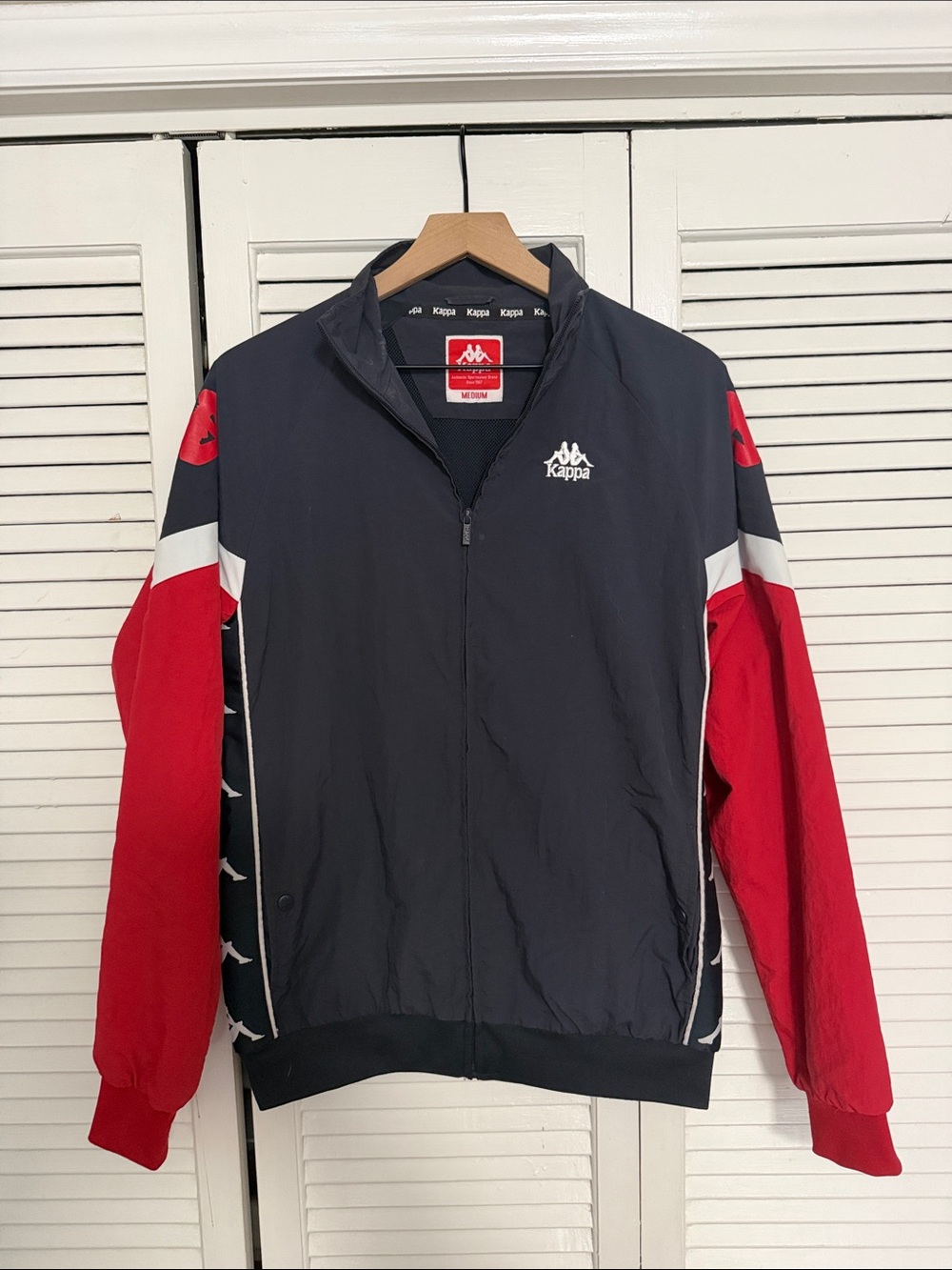 Kappa Navy, Red & White Zip-Front Windbreaker